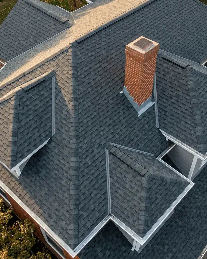 Completed architectural shingle roof in New Jersey